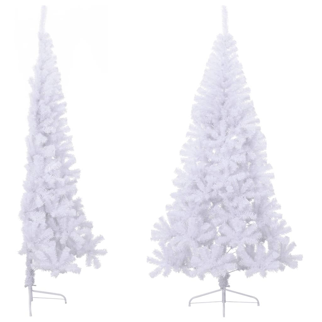 Vidaxl KunstKerstboom mit Standardhälfte 240 cm PVC Green