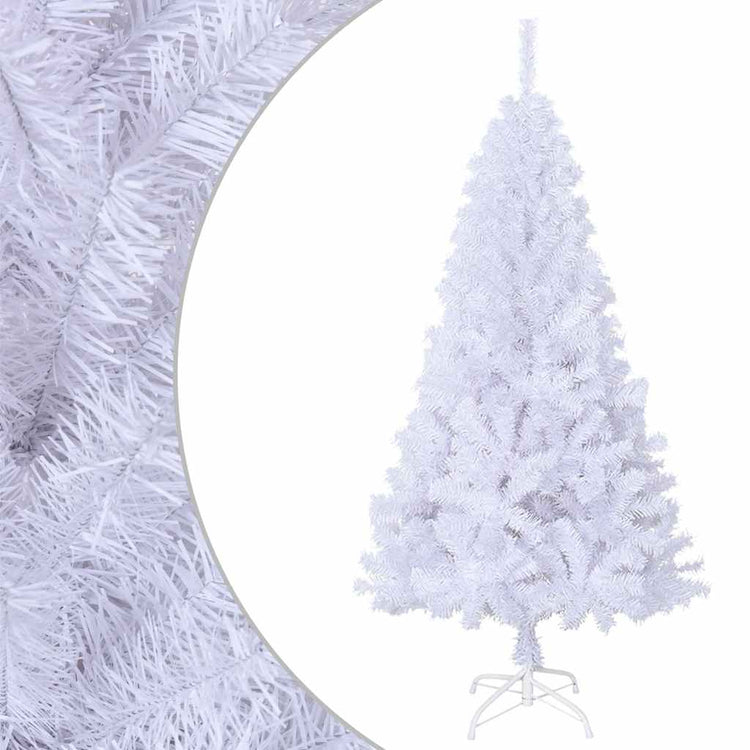 Vidaxl Kunstkerstboom mit dicken Zweigen 120 cm PVC Weiß