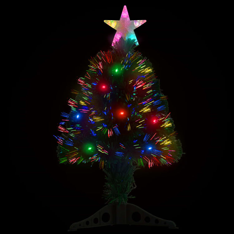VIDAXL -Weihnachtsbaum mit LED und Standard 64 cm Faser -Optik