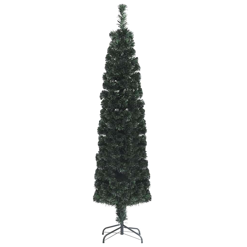 VIDAXL KUNSTKERSTBOOM mit Standard -Schmale 180 cm Faser -Optik