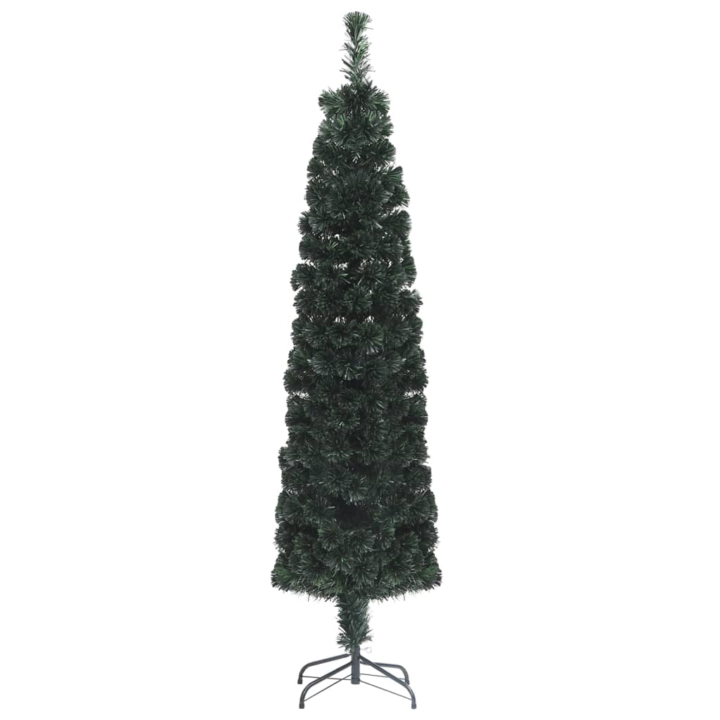 Vidaxl Kunstkerstboom mit Standard -Schmalzfaser -Glasfaser -Optik