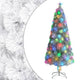 Vidaxl Kunstkerstboom mit Leuchten 210 cm Glasfaserweiß