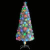 Vidaxl Kunstkerstboom mit Leuchten 210 cm Glasfaserweiß