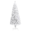 Vidaxl Kunstkerstboom mit Leuchten 210 cm Glasfaserweiß