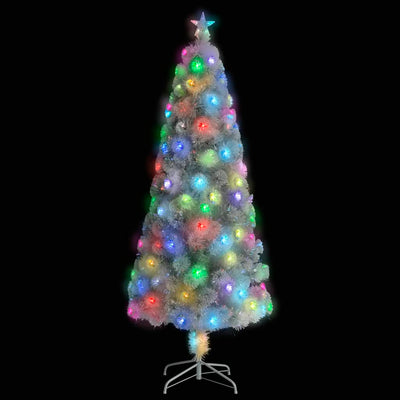 Vidaxl Kunstkerstboom mit Beleuchtung 240 cm Faserweiß