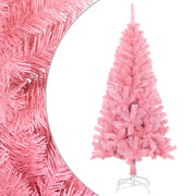 Vidaxl Kunstkerstboom mit Standard 120 cm PVC Pink - afbeelding 1