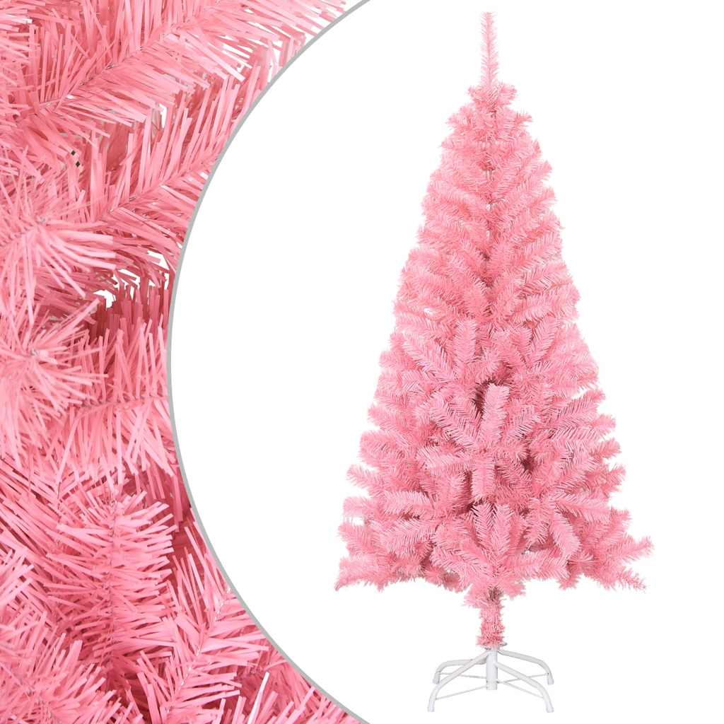 Vidaxl Kunstkerstboom mit Standard 120 cm PVC Pink