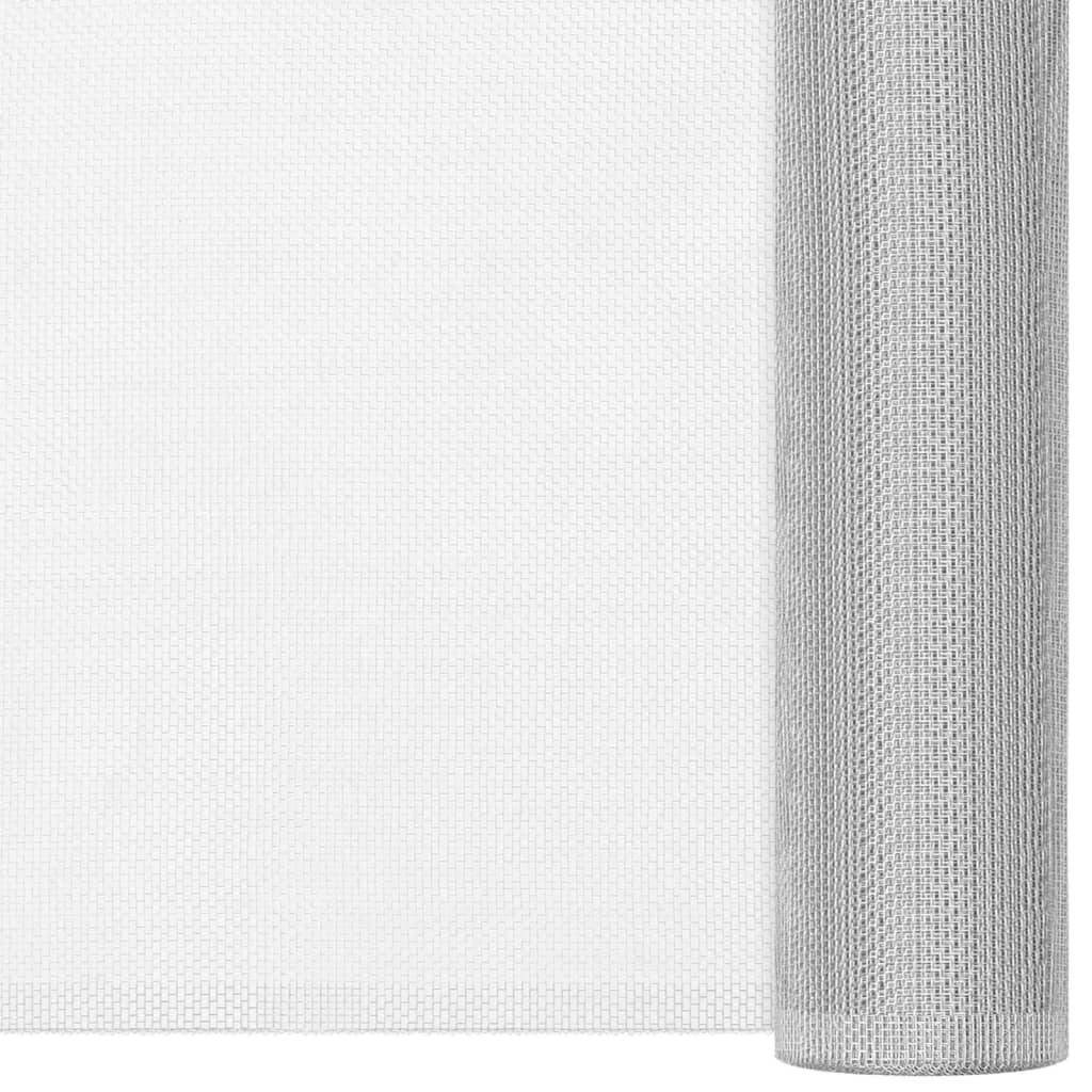 Vidaxl Mesh 80x500 cm Aluminium silberfarben