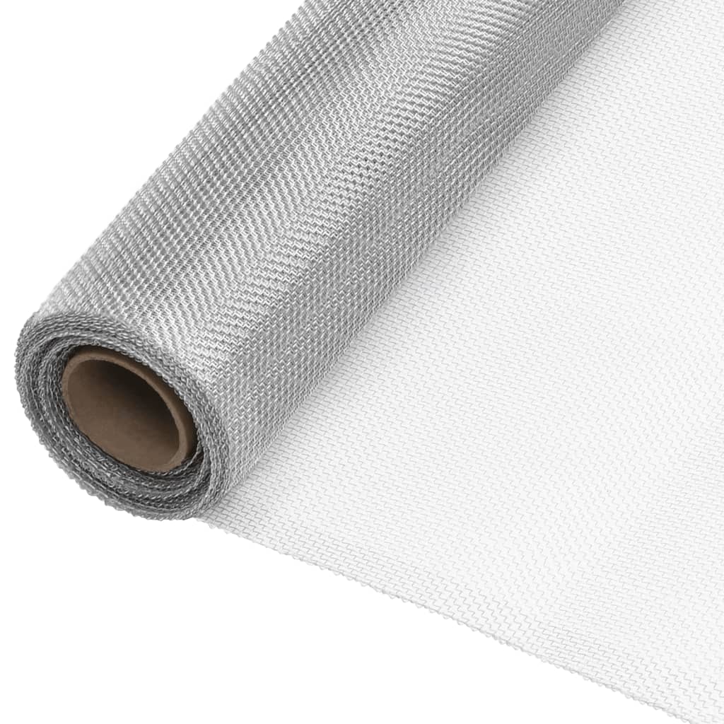 Vidaxl Mesh 80x1000 cm Aluminium silberfarben