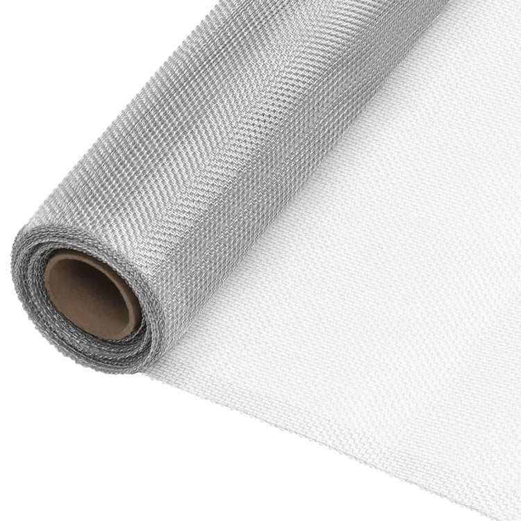 Vidaxl Mesh 80x1000 cm Aluminium silberfarben