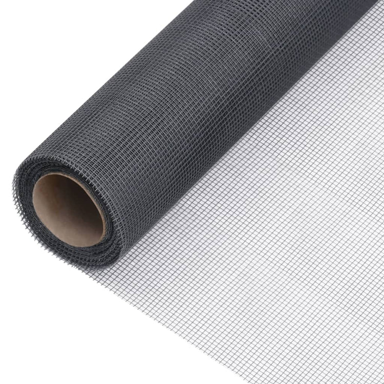 VIDAXL MESH 100x2000 cm Fasergrau grau