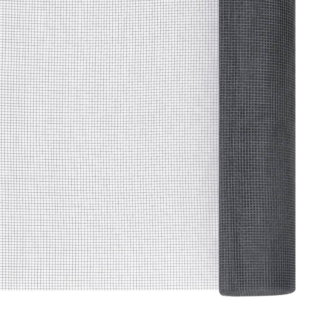 VIDAXL MESH 100x2000 cm Fasergrau grau