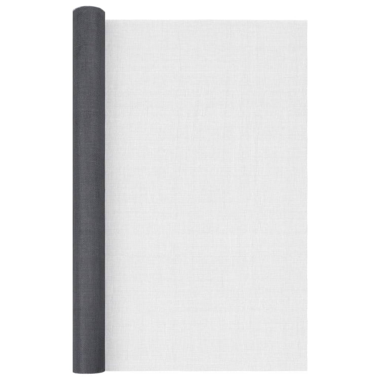 VIDAXL MESH 100x2000 cm Fasergrau grau