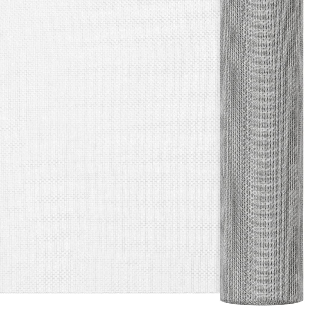 Vidaxl Mesh 60x2000 cm Edelstahl Silberfarbe