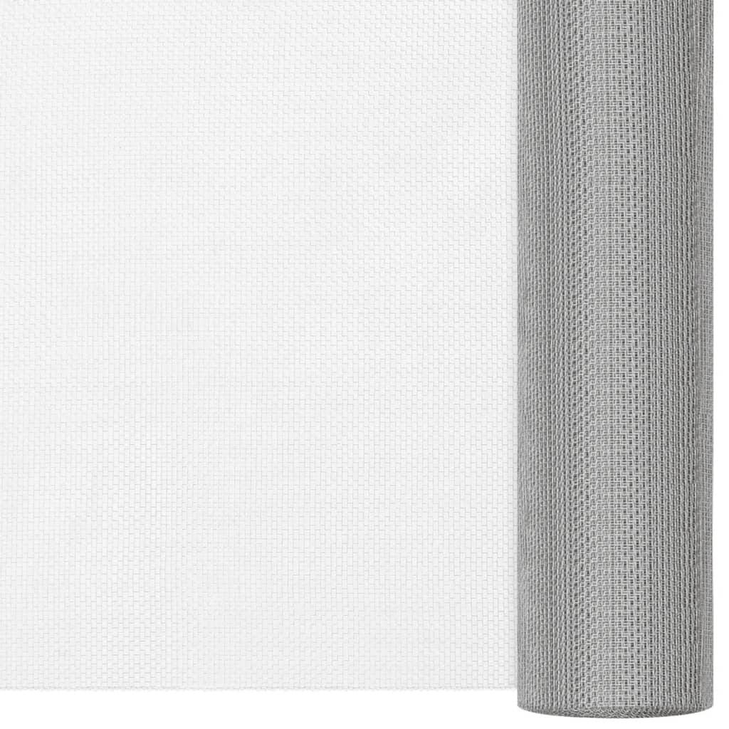 Vidaxl Mesh 80x500 cm Edelstahl Silberfarbe