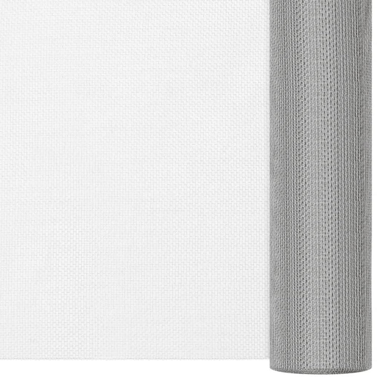 Vidaxl Mesh 80x500 cm Edelstahl Silberfarbe