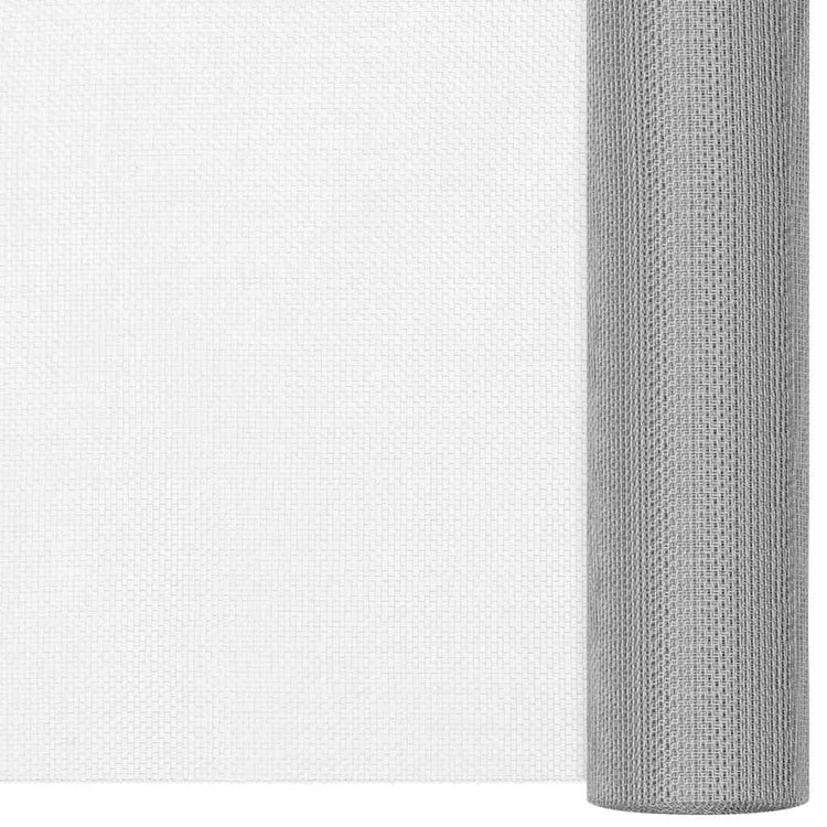 Vidaxl -Netz 112x2000 cm Edelstahl Silberfarbe