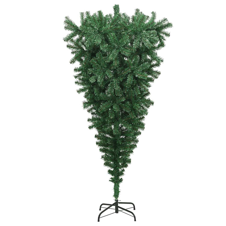 Vidaxl Kunstkerstboom mit Standard 210 cm grün umgekehrt