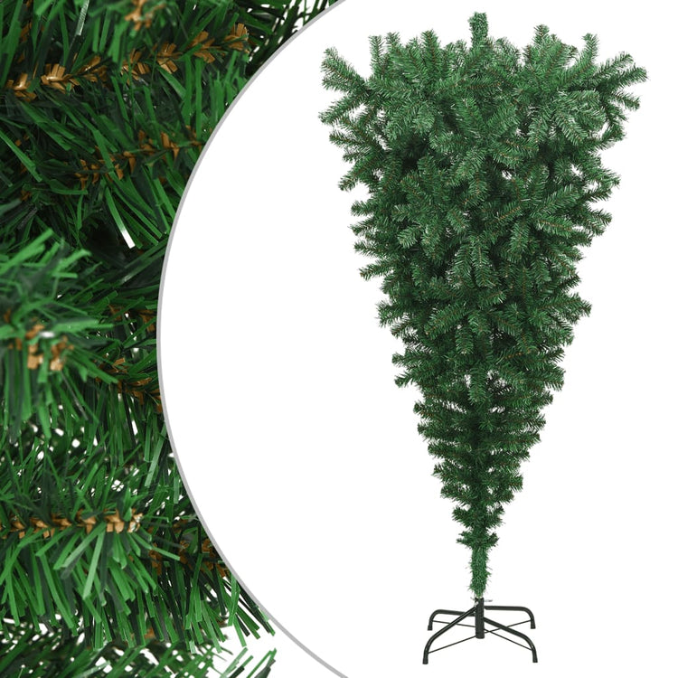 Vidaxl Kunstkerstboom mit Standard 240 cm Grün umgekehrt