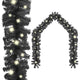 Vidaxl Weihnachtsgirlande mit LED -Leuchten 10 m schwarz