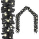 Vidaxl Weihnachtsgirlande mit LED -Leuchten 20 m schwarz