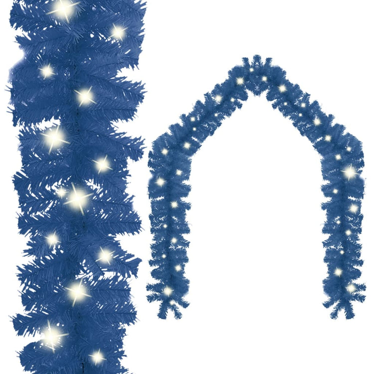 Vidaxl Weihnachtsgirlande mit LED -Leuchten 5 m blau