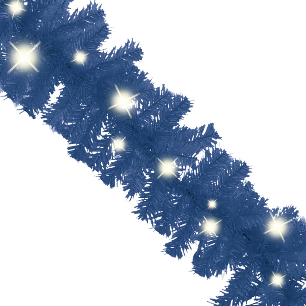 Vidaxl Weihnachtsgirlande mit LED -Leuchten 5 m blau