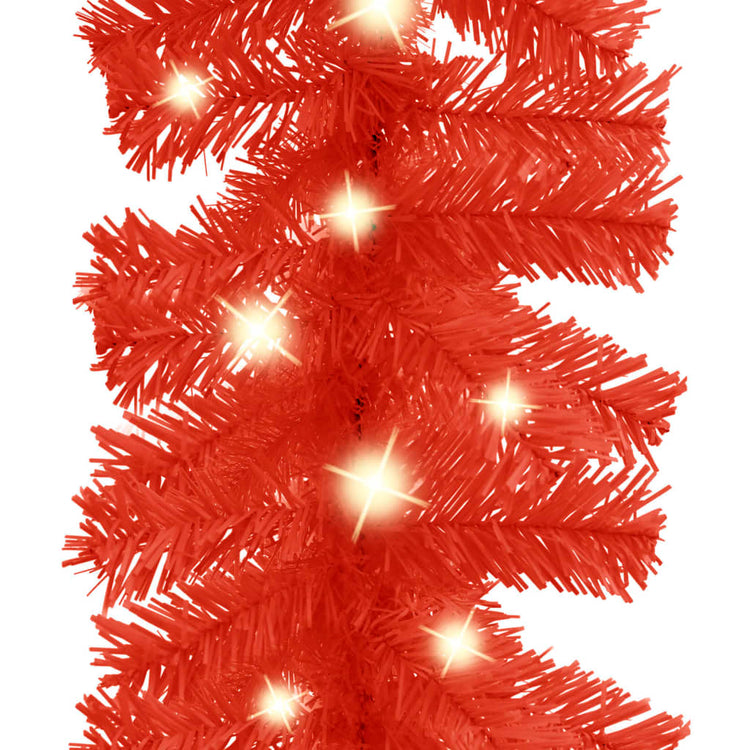 Vidaxl Weihnachtsgirlande mit LED -Leuchten 20 m rot