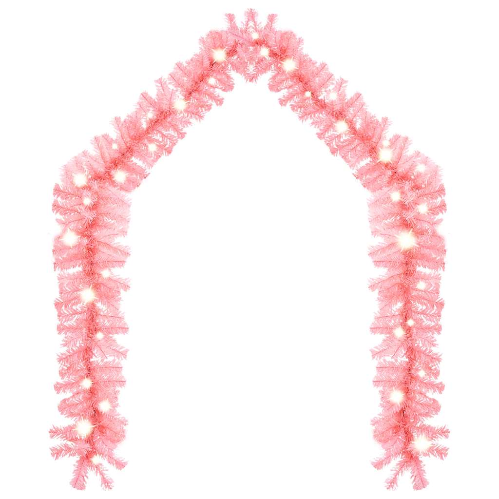 Vidaxl Weihnachtsgirlande mit LED -Leuchten 20 m Pink