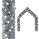 Vidaxl Weihnachtsgirlande mit LED -Leuchten 10 m silberfarben