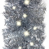 Vidaxl Weihnachtsgirlande mit LED -Leuchten 10 m silberfarben