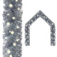 Vidaxl Weihnachtsgirlande mit LED -Leuchten 20 m silberfarben
