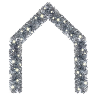 Vidaxl Weihnachtsgirlande mit LED -Leuchten 20 m silberfarben