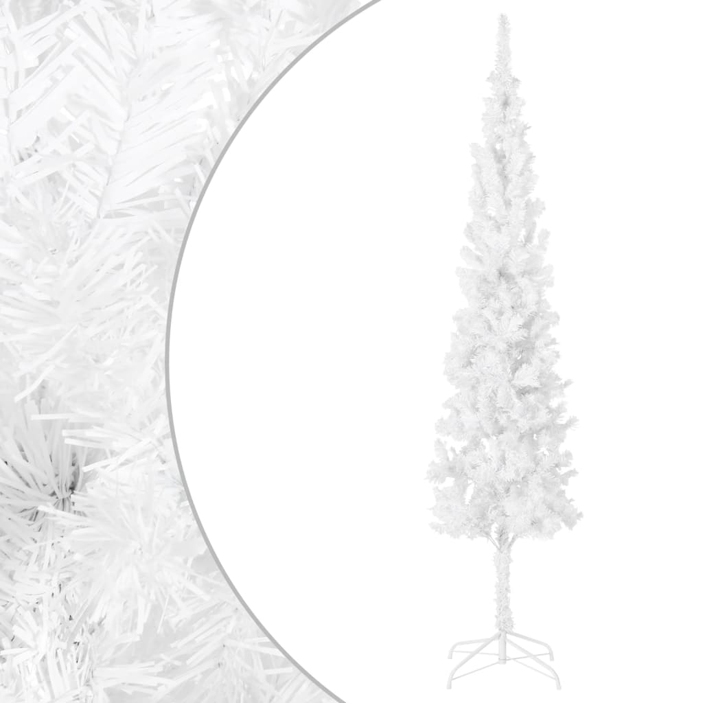 Vidaxl Weihnachtsbaum schmal 210 cm Weiß