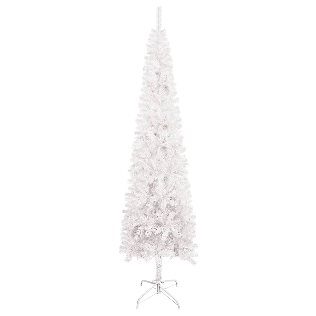 Vidaxl Weihnachtsbaum schmale 240 cm Weiß