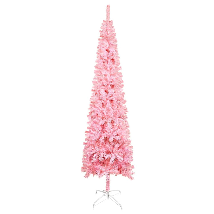 Vidaxl Weihnachtsbaum schmal 120 cm rosa