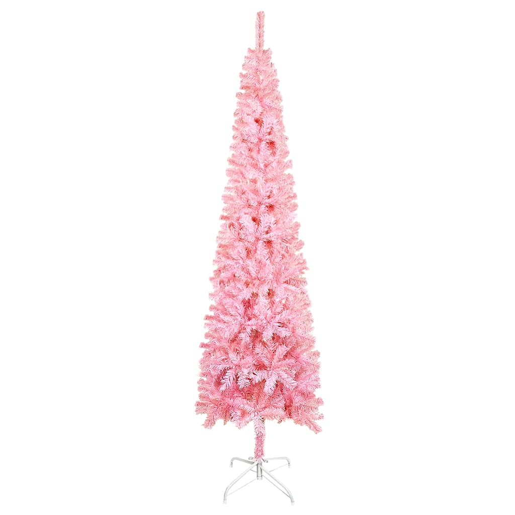 VidaXL Weihnachtsbaum schmal 180 cm rosa