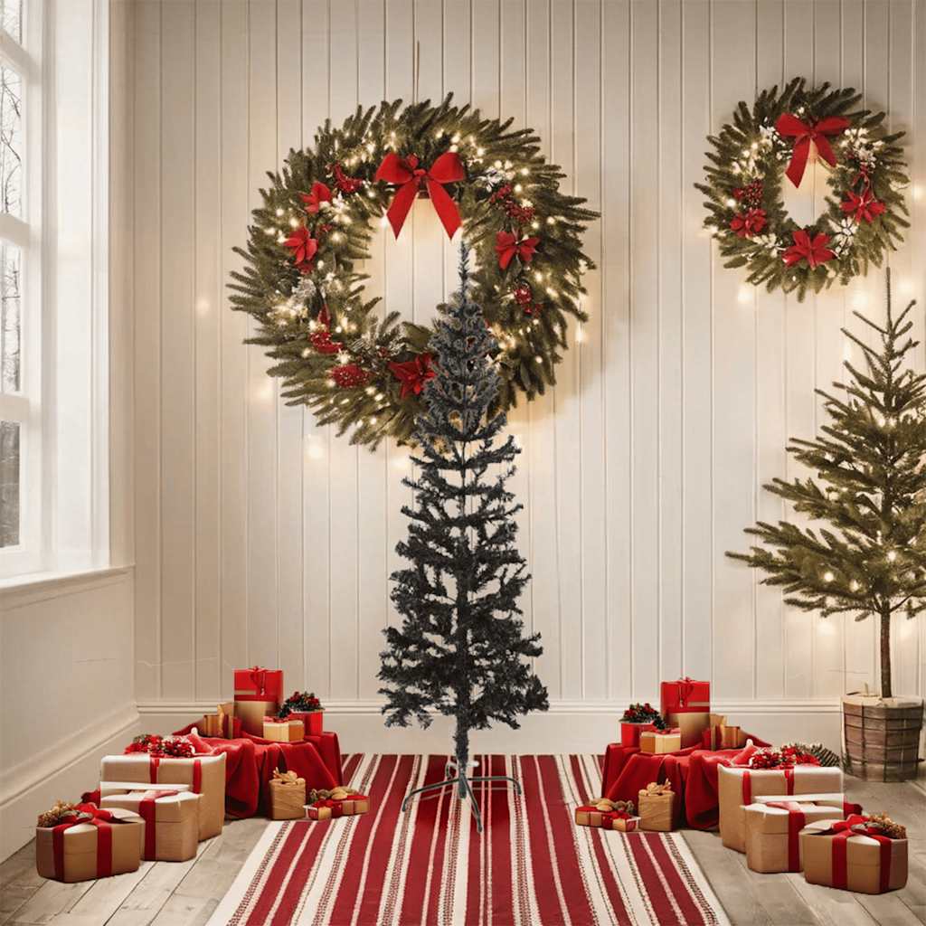 Vidaxl Weihnachtsbaum schmal 150 cm schwarz