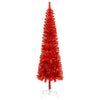 Vidaxl Weihnachtsbaum schmal 150 cm rot