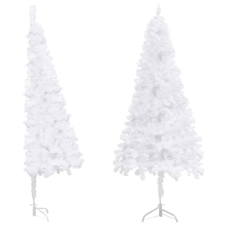 Vidaxl Kunstkerstboom Ecke 210 cm PVC Weiß