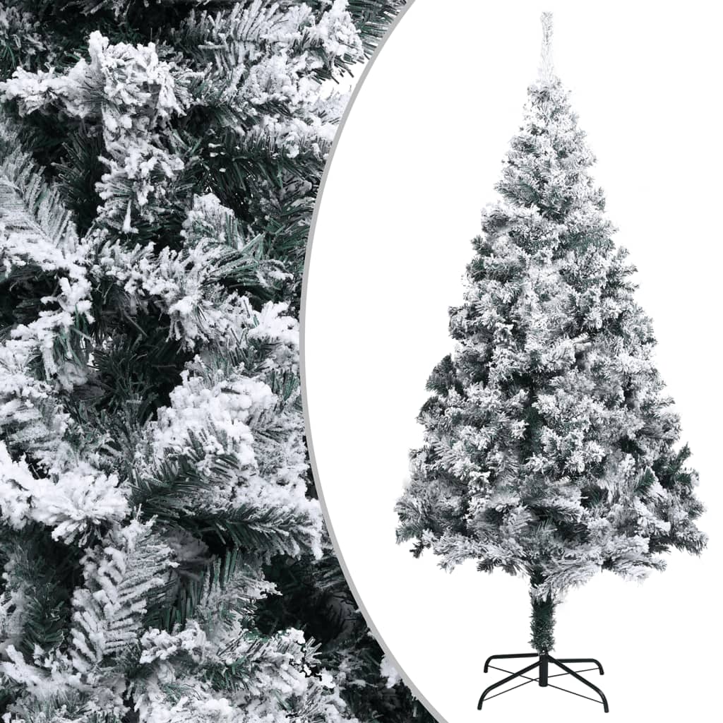 Vidaxl Kunstkerstboom mit Schnee PVC 400 cm Grün