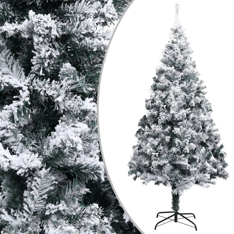Vidaxl Kunstkerstboom mit Schnee PVC 400 cm Grün
