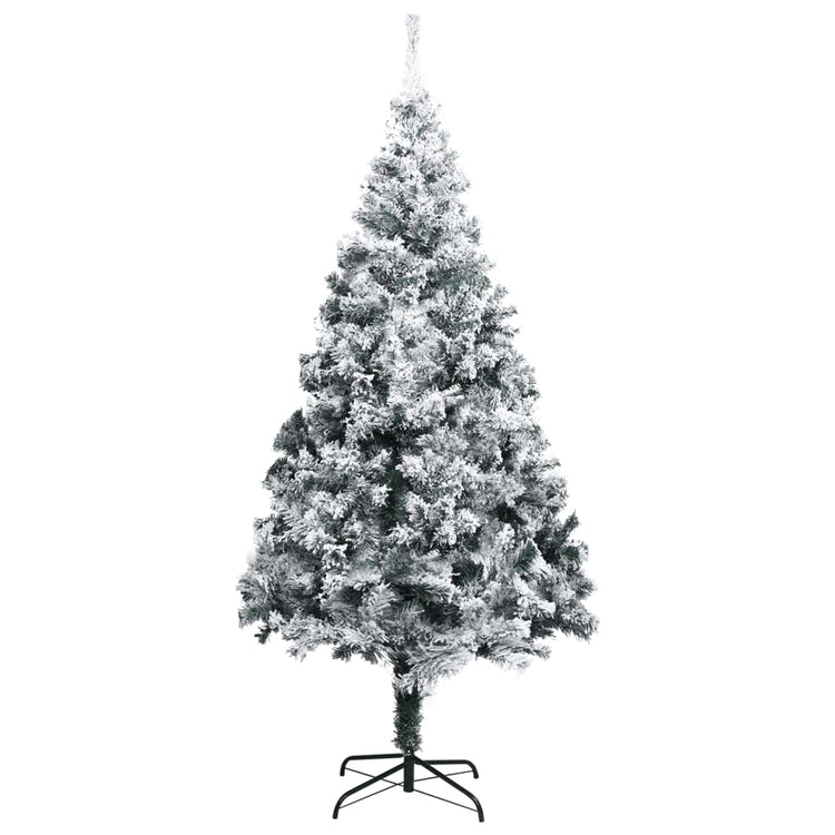 Vidaxl Kunstkerstboom mit Schnee PVC 400 cm Grün