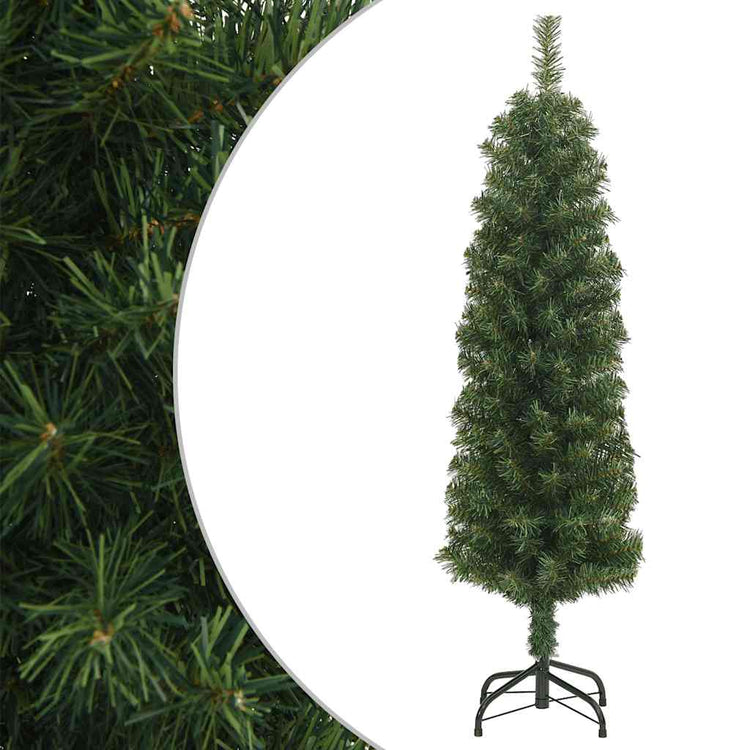 Vidaxl Kunstkerstboom mit Standardschmal 120 cm PVC Grün