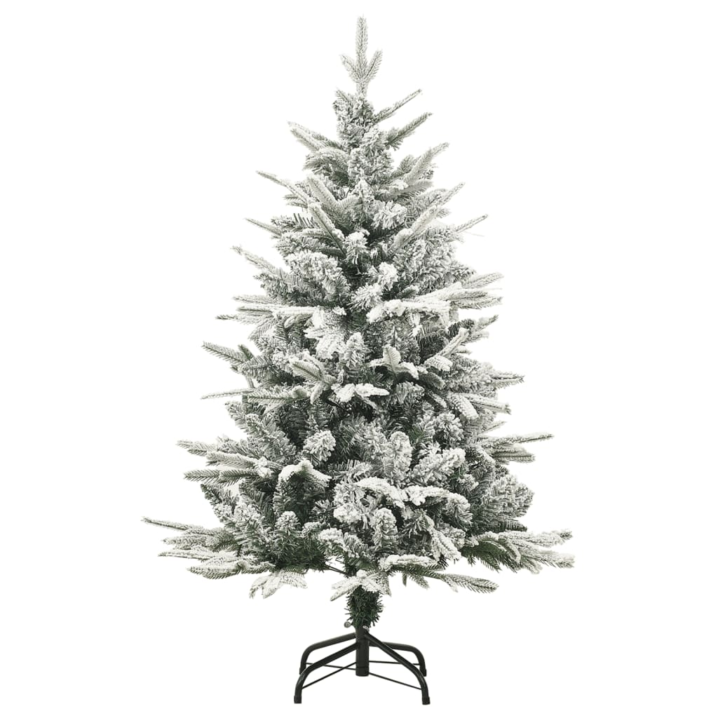 Vidaxl Kunstkerstboom mit Schnee 120 cm PVC und PE Green