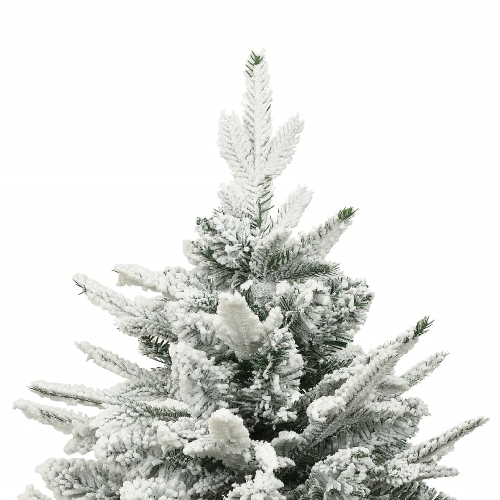 Vidaxl Kunstkerstboom mit Schneeflocken 150 cm PVC und PE Green
