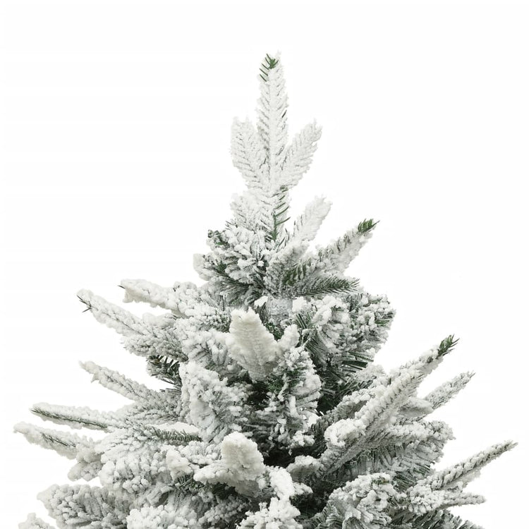 Vidaxl Kunstkerstboom mit Schneeflocken 150 cm PVC und PE Green