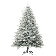 Vidaxx künstlicher Weihnachtsbaum mit Schneeflocken 180 cm PVC und PE grün - afbeelding 2
