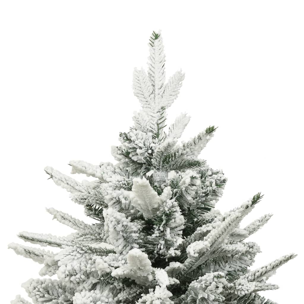 Vidaxx künstlicher Weihnachtsbaum mit Schneeflocken 210 cm PVC und PE grün