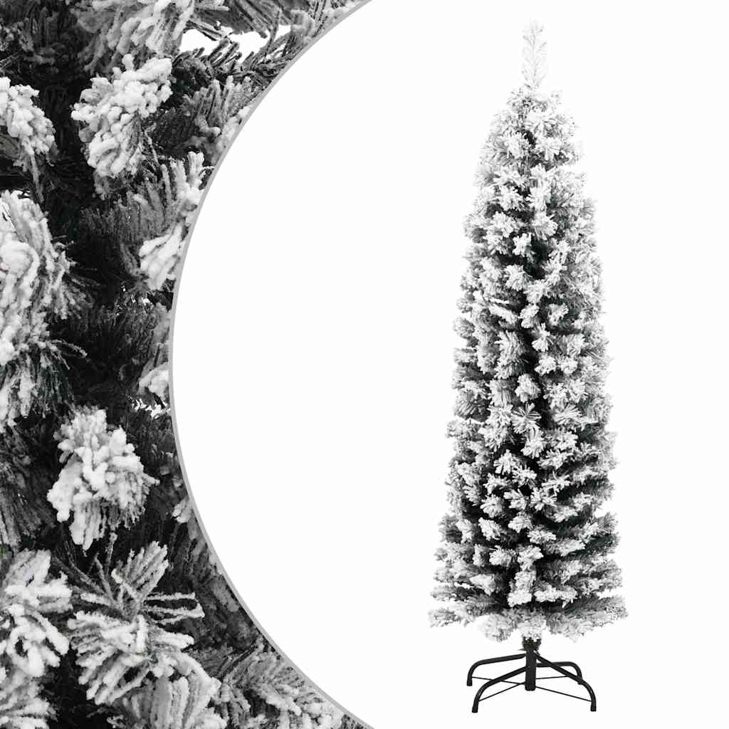 Vidaxl Kunstkerstboom mit Schneeschmale 120 cm PVC Green
